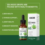 Sea Moss Drops Factory - Private Label Organic Natural Irish Sea Moss Drops 60ml Immunity Boosting Drink