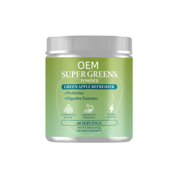 Green Powder Supplement Manufacturer - Custom Gut Health Super Green Powder with Full Nutrition Upgrade