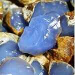 Rough Gemstone Manufacturer - Turkey Blue Chalcedony Natural Tumbled Raw