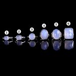 Crystal Ring Manufacturer - 925 Sterling Silver Natural Blue Chalcedony