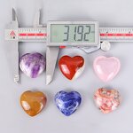 Crystal Heart Manufacturer - Natural 30mm Heart Shaped Carved Healing Gemstone