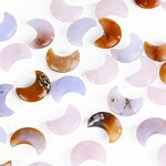 Crystal Moon Carving Manufacturer - Natural Gemstone Hand Carved Small Healing