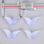 Butterfly Wings Carving Manufacturer - Natural Blue Chalcedony 3D Hand Carved