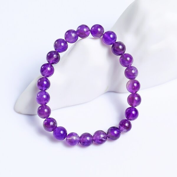Crystal Bracelet Manufacturer - Natural Amethyst 4mm Beaded Polished Handicraft