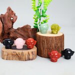 Sanxingdui Statue Manufacturer - Natural Crystal RAW STONE Carving Oval Shape