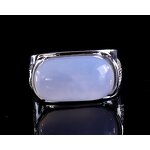 Gemstone Ring Manufacturer - Natural Blue Crystal Rhinestone Bezel Setting