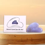 Gua Sha Board Manufacturer - Natural Blue Chalcedony for Face Lifting