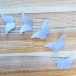 Butterfly Wings Carving Manufacturer - Natural Blue Chalcedony 3D Hand Carved