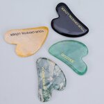 Gua Sha Board Set Manufacturer - Natural Quartz Heart Shaped Custom Logo
