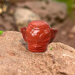 Sanxingdui Statue Manufacturer - Natural Crystal RAW STONE Carving Oval Shape