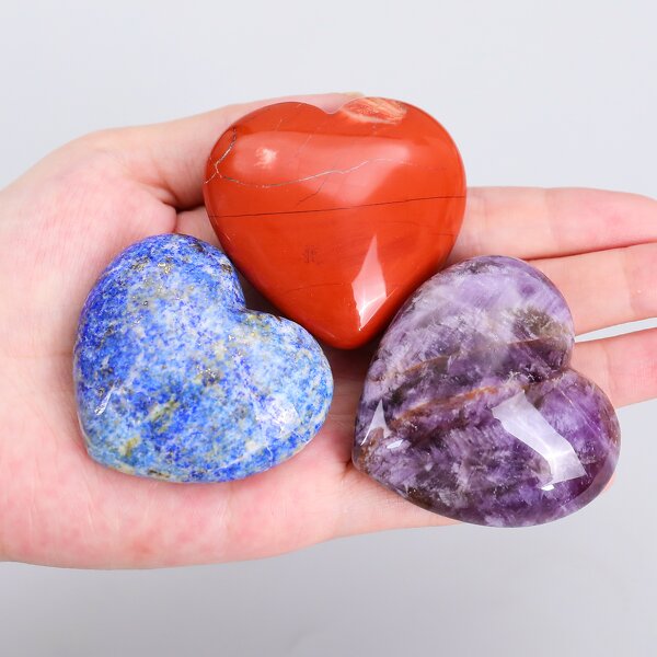 Crystal Heart Manufacturer - Natural 50mm Large Healing Stone Love Quartz Bulk