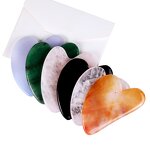 Gua Sha Board Set Manufacturer - Natural Quartz Heart Shaped Custom Logo