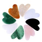 Gua Sha Board Set Manufacturer - Natural Quartz Heart Shaped Custom Logo