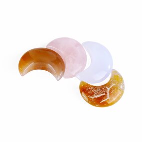 Crystal Moon Carving Manufacturer - Natural Gemstone Hand Carved Small Healing