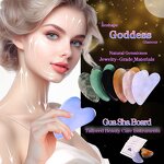 Gua Sha Tool Manufacturer - Natural Rose Quartz Heart Shaped Face Roller