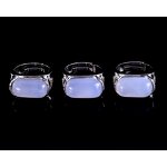 Gemstone Ring Manufacturer - Natural Blue Crystal Rhinestone Bezel Setting