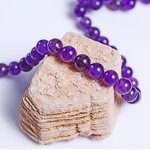 Crystal Bracelet Manufacturer - Natural Amethyst 4mm Beaded Polished Handicraft