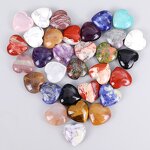 Crystal Heart Manufacturer - Natural 30mm Heart Shaped Carved Healing Gemstone