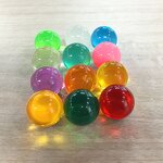 Clear Acrylic Game Ball - Custom 75MM Gaming Home Decor Colorful Resin