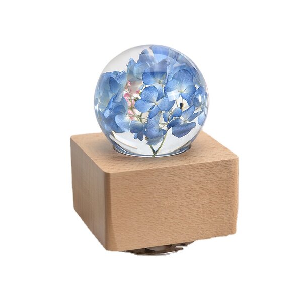 Flower Paper Weight - LED Night Light Music Box Home Decor