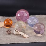 Glitter Acrylic Crystal Ball - Factory Wholesale Home Decor Plastic Resin