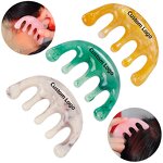 Resin Guasha Comb - Wholesale Pink Portable Scalp Head Neck Body Massager