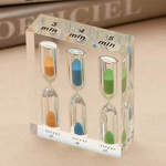 3 in 1 Acrylic Tea Timer - Hot Sale Custom 1 Minute Sand Clock Hourglass