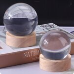 Clear Acrylic Play Ball - 60MM Colorful Resin Kids Toy Ball