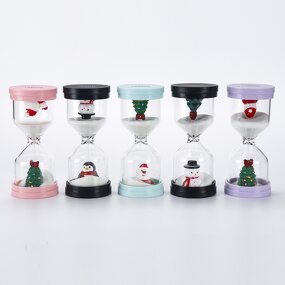 Colorful Glass Hourglass - 5/15 Minutes Cooking Yoga Meditation Home Office