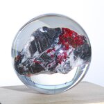 Resin Paperweight - Custom Craft Clear Embedded 3D Mosquito Dried Flower