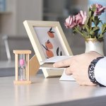 Mini Wooden Tea Hourglass - Custom 1/3/5Mins Office Business Gift Sand Clock
