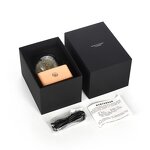 Christmas Resin Ball Speaker - Wood Base Night Light Music Box Decoration