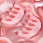 Marble Massage Comb - Round Teeth Five Claw Meridian Jade Resin Scalp Tool