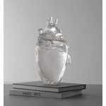 Resin Heart Model - Transparent 3D Anatomical Human Medical Display Tool