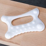 White Jade Gua Sha Board - Blood Circulation Lymphatic Drainage Body Facial