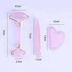 Resin Facial Massager Set - High Quality Jade Roller with Box Packaging