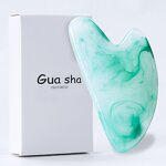 Resin Heart Gua Sha Board - Imitate Jade Face Body Puffiness Reduction Tool