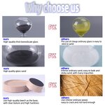 Big Glass Hourglass - 15/30/60 Minute Colorful Wood Base Desktop Decor