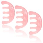 Resin Meridian Comb - Custom Pink Five-finger Eco-Friendly Scalp Massage