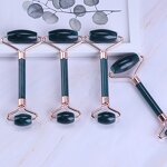 Crystal Jade Roller Set - Hot Selling Custom Logo Pink Guasha Board Massage