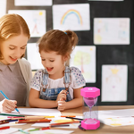Hexagonal Sand Timer - Anti-fall Plastic 5/10/15/30 Minute Kids Game