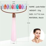 Resin Rainbow Jade Roller - 2025 Pre-sale Custom Colorful Facial Lifting Tool