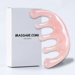 Resin Guasha Comb - Wholesale Pink Portable Scalp Head Neck Body Massager