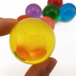 Clear Acrylic Juggling Ball - Custom Logo Colored Contact Resin Sphere