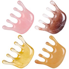 Resin Hair Comb - Five-finger Meridian Head Therapy Scalp Dredge Tool