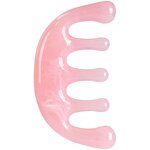 Resin Guasha Comb - Wholesale Pink Portable Scalp Head Neck Body Massager