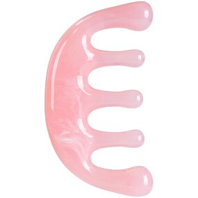 Resin Guasha Comb - Wholesale Pink Portable Scalp Head Neck Body Massager