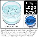 Color Sand Paperweight - 2.5/3-Inch Round Custom Logo Souvenir Gift