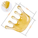 Resin Massage Comb - Custom LOGO Five Teeth Men Women Scalp Therapy Tool