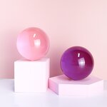 Clear Acrylic Juggling Ball - Custom Logo Colored Contact Resin Sphere